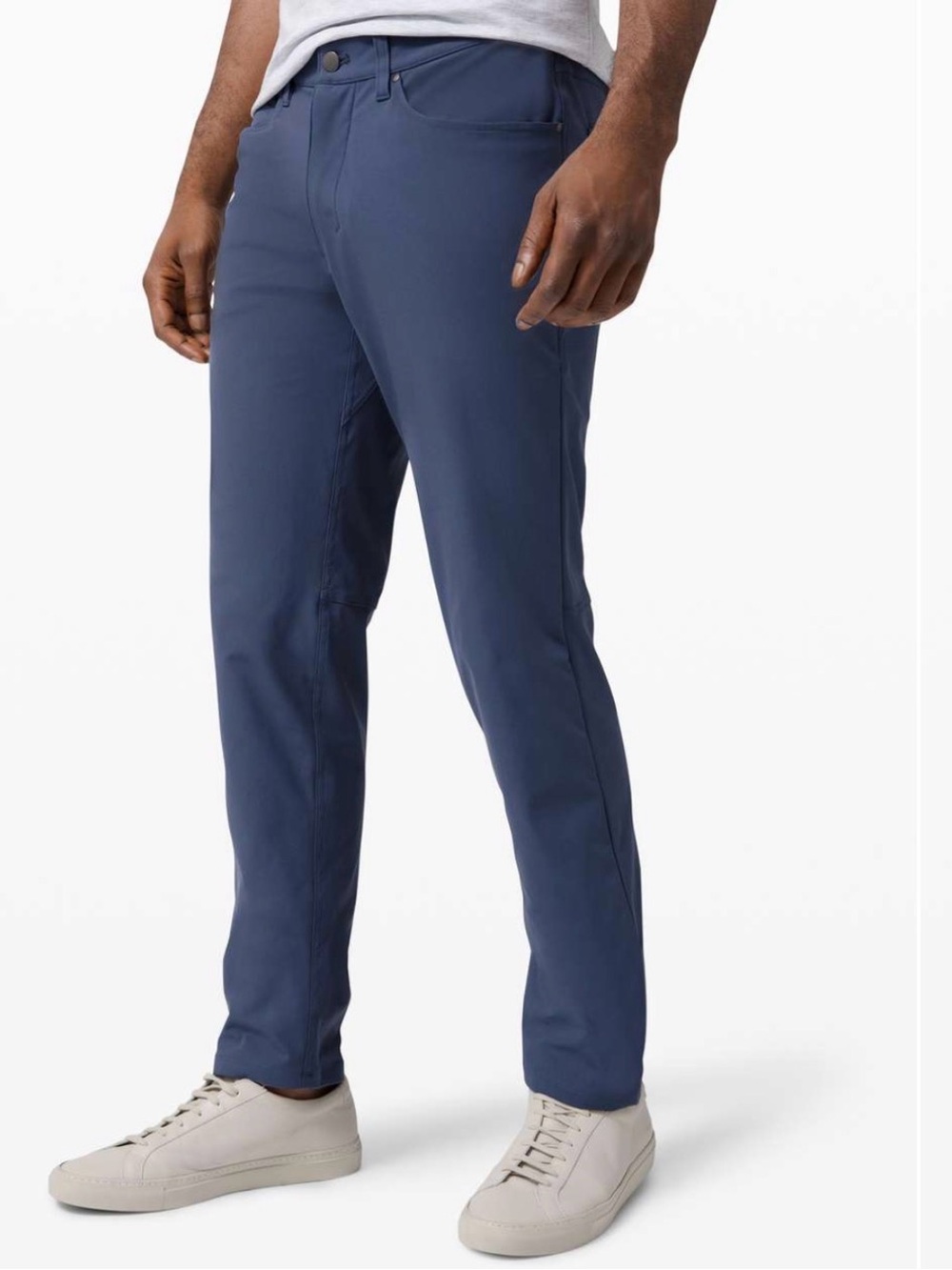 Lululemon ABC Pants Mens size 32 Iron Blue Classic Fit 5-Pocket Stretch EEUC